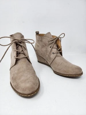 Franco Sarto Mujer 8 Annabelle Chukka Botines Marrón Gris Tacones de Cuña Botas Foto 1 de 4