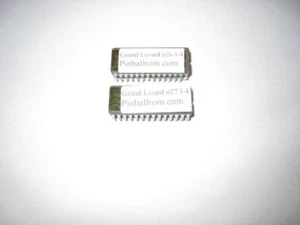 Pinball ROM CPU SET (2 chips) Williams Grand Lizard L-4 - Picture 1 of 1