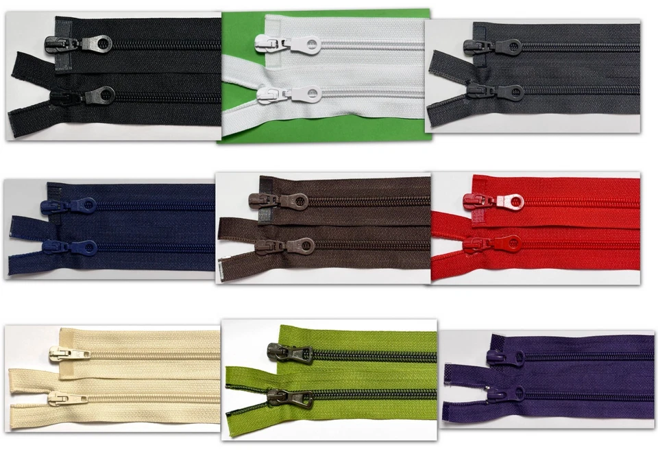 2 Wege Reißverschluss Spirale teilbar 35 50 55 60 65 70 75 80 85 90 95 100 - Bild 1 von 1