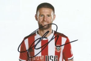 SHEFFIELD UNITED: OLIVER NORWOOD SIGNED 6x4 2019/2020 PORTRAIT PHOTO+COA - Picture 1 of 1
