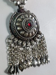 Antique Old silver Afghan necklace from Pashtun Ethnic ethnic tribal adornment - Picture 1 of 20