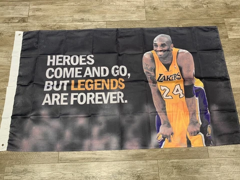 LA Lakers Kobe Flag 3x5 Banner Lebron Davis Gigi Mamba Mentality Cover