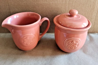 Conjunto de creme e açúcar Oneida Terra Cotta - Imagem 1 de 4