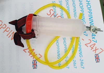 MOTORCYCLE 300ML AUXILIARY FUEL TANK & CARB BALANCING TOOL RED - Image 1 of 3