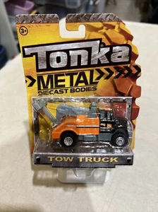 diecast 1/64 trucks Tonka Tow Truck Wrecker Rigg 6 Wheel Dually Orange Black - Picture 1 of 5