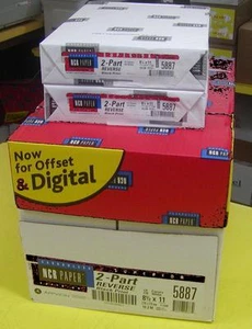 5887, NCR Paper 2 part (White and Yellow) Carbonless Paper - 5,000 Sheets - Picture 1 of 7