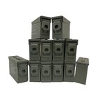 12 Cans! TWELVE 30 Cal Grade 1 Empty Ammunition Case. M19A1 Ammo Cans