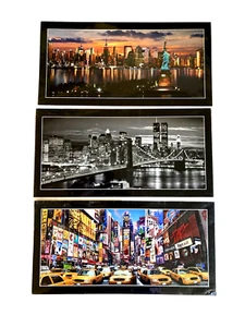 New York City Photo Art Prints ( 20'' x 10'') New X 3 Prints With Artists Name - Picture 1 of 15