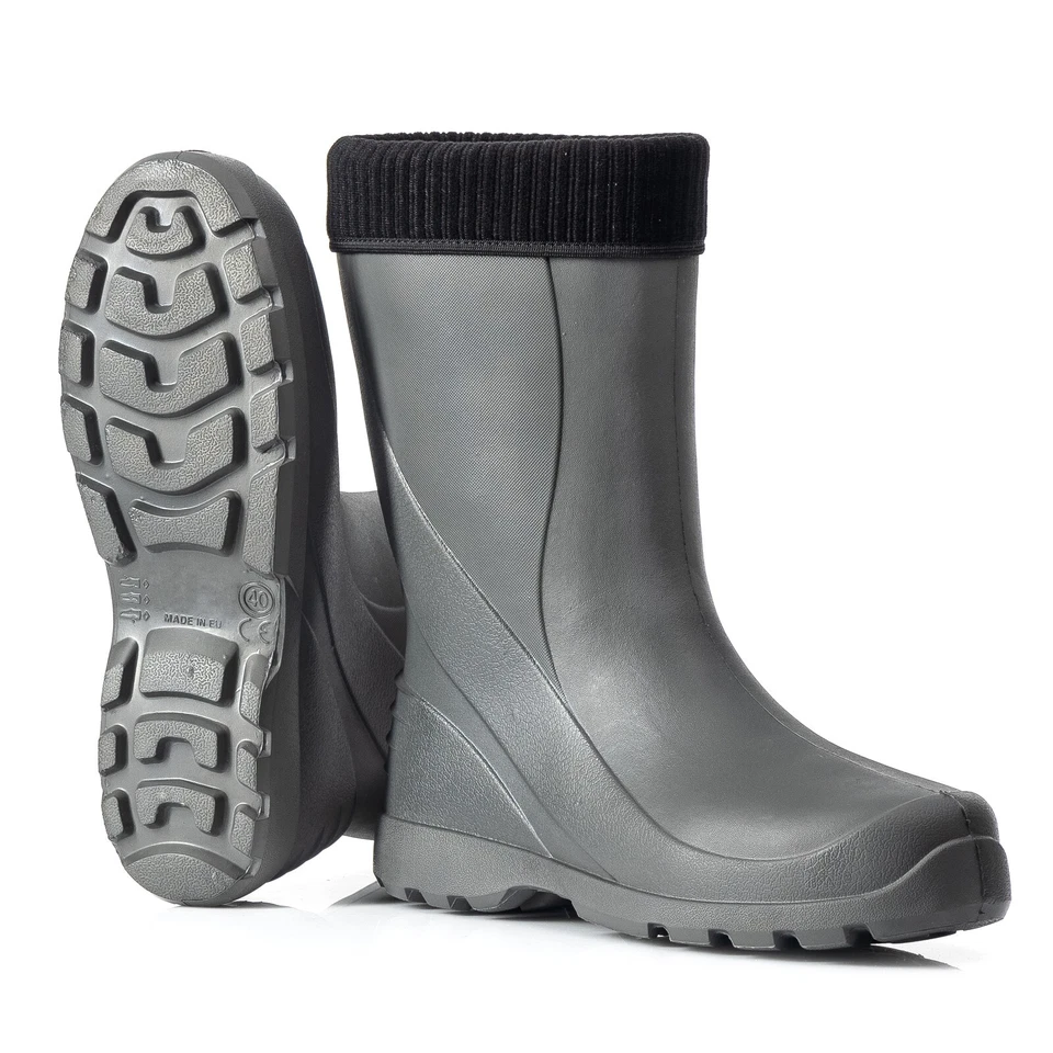 Federleichte Gummistiefel gefütterte Damen Winter Regen Thermo Stiefel Gr 36-42 - Bild 1 von 1