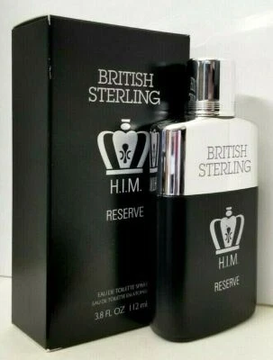 英国 STERLING HIM RESERVE 淡香水 3.8 液量盎司男士喷雾 密封 — 第 1/2 张图片