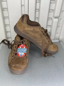Mike McGill Diego 2519555 Cognac Brown Suede Lace Up Sneakers Men Size 8 - Picture 1 of 6