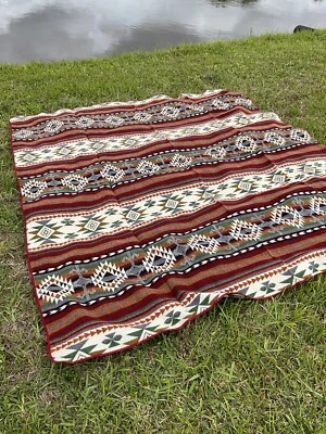 Geometric Shape Blanket, Soft & Warm, Exclusively Handcrafted, Made In Ecuador - Image 1 of 4