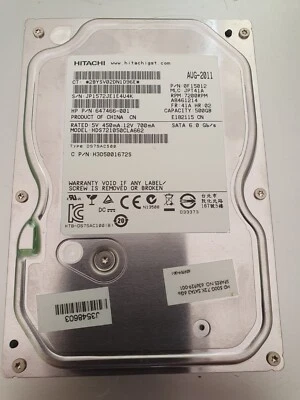 Festplatte HITACHI HDS 7200RPM 500GB 16MB SATA 6.0 Gb/s - 3.5 Zoll - - Bild 1 von 2