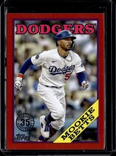 2023 Topps Mookie Betts Red /10 1988 Parallel #2T88-39 Dodgers 35th Anniversary