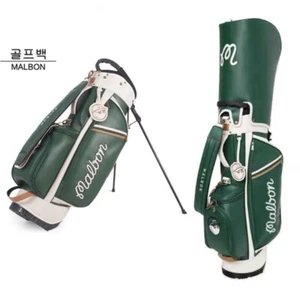 MALBON GOLF Caddy Bag Green PVC leather 3.6kg Type Japan - Picture 1 of 13