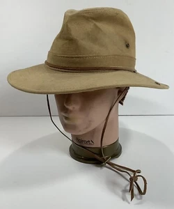 Cappello Breezer Vintage Henschel Marrone Tela Boonie Safari Giungla USA Taglia M - Foto 1 di 11
