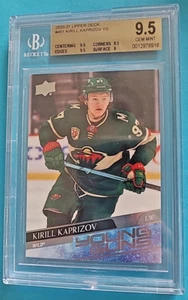 2020-21 Kirill Kaprizov Upper Deck Young Guns Rookie RC #451 BGS 9,5 GEM MINT - Foto 1 di 3