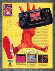 Aladdin Disney's serie gioco stampa ingranaggi annuncio arte vintage A 1994 - Foto 1 di 1