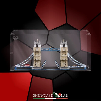 TECA IN PLEXIGLASS ACRILICO-SHOWCASE-TECA PER SET LEGO 10214-TOWER BRIDGE - Immagine 1 di 3