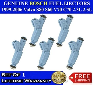 OEM Bosch Set Of 5 Fuel Injectors For 1999-2006 Volvo S80 S60 V70 C70 2.3L 2.5L - Picture 1 of 1