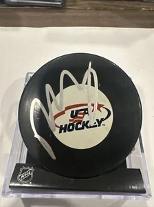 Paul Stastny Signed Team USA Hockey Autographed Puck - Picture 1 of 3