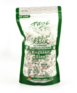 Purize Regular Size Aktivkohlefilter - 250 Stück im PE-Beutel 9mm Durchmesser - Bild 1 von 2