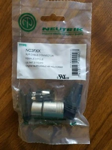 Neutrik NC3FXX- XLR Buchse Mikrofonstecker, Nickelgehäuse & silberne Kontakte - Bild 1 von 4