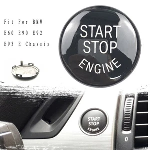 Para BMW E60 E90 E92 E93 E Chasis Negro Motor Parada Interruptor Botón Cubierta - Imagen 1 de 10