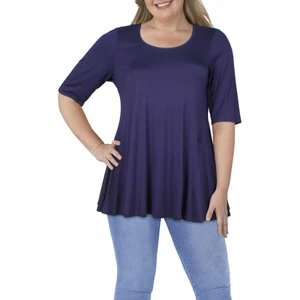 24seven Comfort Apparel Womens Brown Tee Tunic Top Shirt Plus 3X BHFO 3060 - Picture 1 of 1