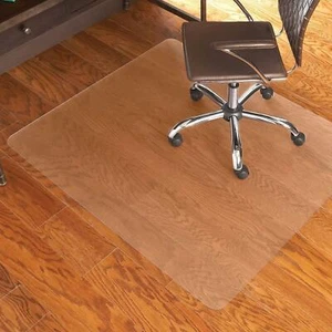 NEW ES Robbins Everlife Hard Floor Vinyl Chair Mat 46"×60" for Heavy Use Clear - Picture 1 of 5