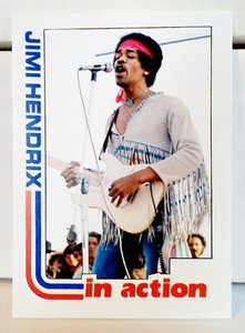 Jimi Hendrix at Woodstock: Custom-Designed Art Card