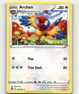 Pokemon Archen 146/195 Silver Tempest casi nuevo/m - Imagen 1 de 1