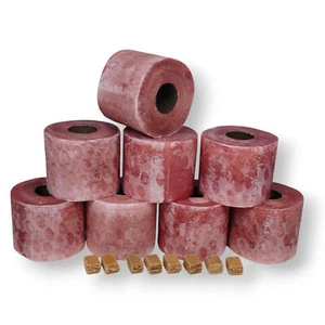 8 Stück Wachsrollen / Lichtrollen aus 100% Recyclingswachs incl. Anzündwürfel - Bild 1 von 3