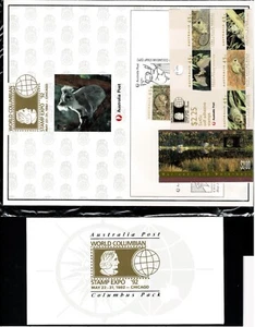 1992 Australia Post World Columbian Stamp Expo '92 Columbus Pack. MUH - Picture 1 of 6