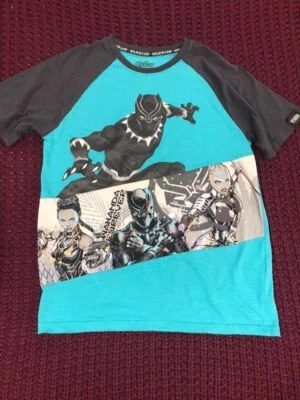 Детская рубашка Marvel Black Panther размер XXL (18) с принтом Avengers двухцветная - Изображение 1 из 3