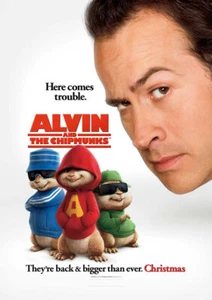 ALVIN AND THE CHIPMUNKS great original 27x40 D/S movie poster 2007 - Picture 1 of 1