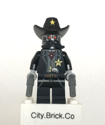 Sheriff Not-a-Robot Minifigure With 2 Guns The Lego Movie With 70800 TLM023 - Image 1 of 3