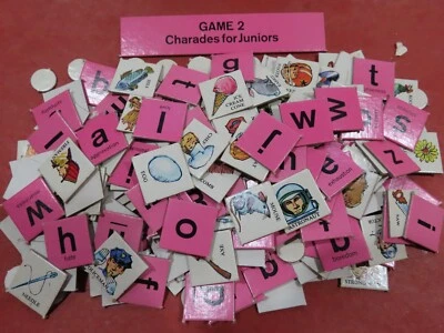 1968 Jr Charades Board Game Pieces Replacement Parts Lot Salchow Righter C1356 - Image 1 of 4