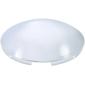 Chrome Even 4 Notched Dome Front Hubcap With 7/16 Inch Lip - Picture 1 of 3