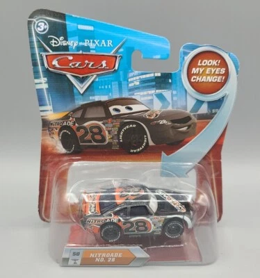 Disney Pixar Cars 2010 ¡Mira! MIS OJOS CAMBIAN NITROADE NO. 28 VEHÍCULO DIECAST NUEVO Foto 1 de 4