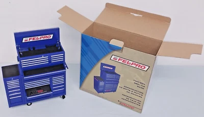 NEW Fel-Pro 1:8 Diecast Model Toolbox Replica Tool Chest Coin Bank FelPro Gasket - Image 1 of 4