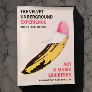 poster 1998 velvet underground Experience Canvas 9" X 12" Cream Yellow - Picture 1 of 2