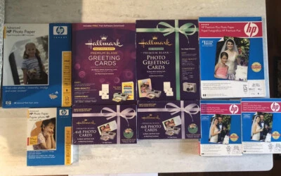 9 New In Box photo paper lot/ Greeting Cards/photo Cards/ 5x7/8.5x11 - Image 1 of 4