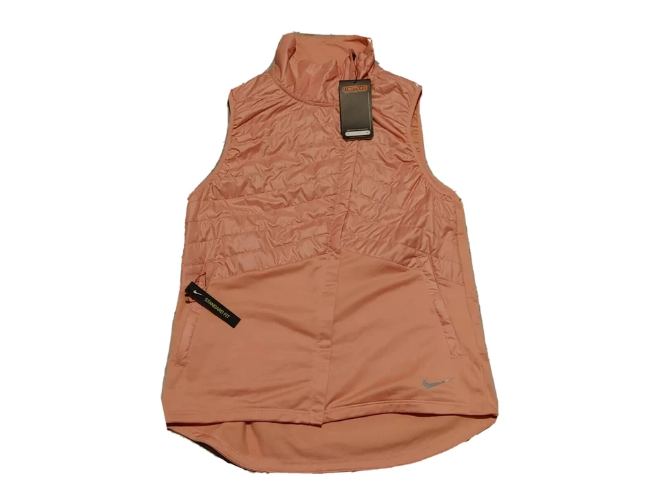Nike Essential Padded Field Running Vest BV3886-606 Peach Women’s Size M