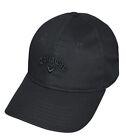 Callaway Heritage Twill Black Regulowany kapelusz golfowy Czapka Czarna Męska Minimalistyczna