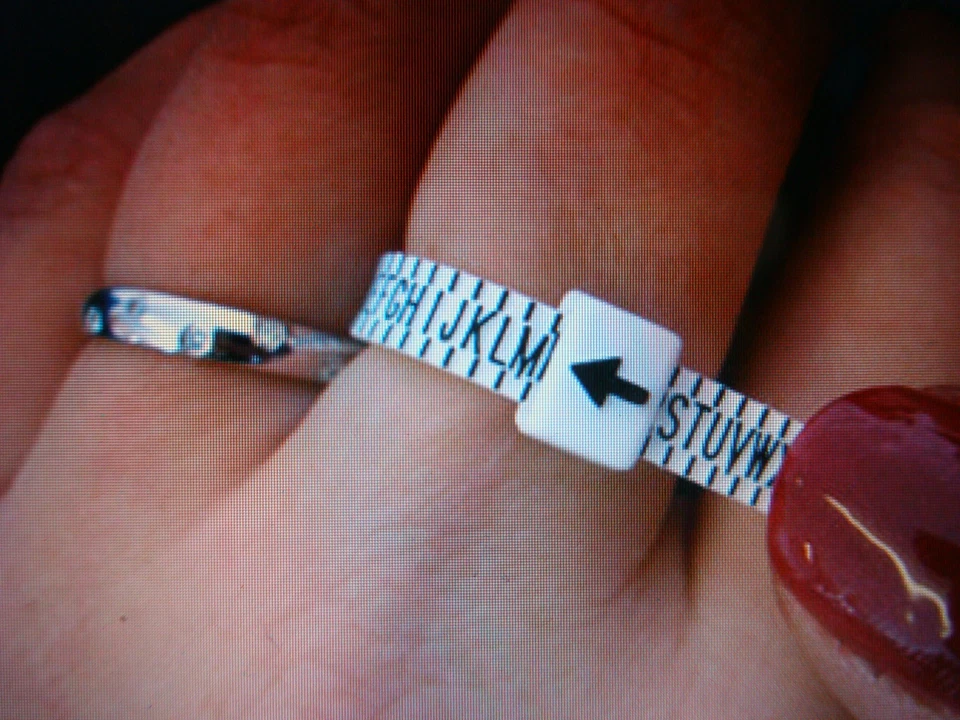 FINGER SIZER GAUGE FOR GOLD PALLADIUM PLATINUM ENGAGEMENT ETERNITY DIAMOND RING - Image 1 of 1