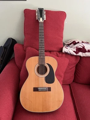 Harmony H1233 Vintage 12 String Acoustic Guitar 1972- Made In USA -Ready 2 Play! - Image 1 of 4