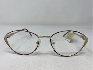 Mi Mi Progress R6295 Gold/Tortoise 55-16-140 Full Rim Eyeglasses Frame 167F - Picture 1 of 8