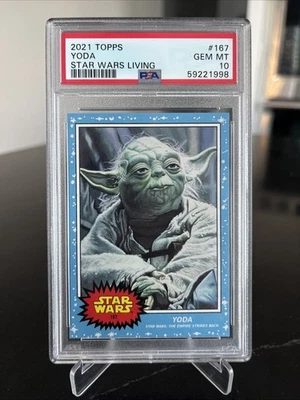 Yoda 2021 Topps Star Wars Living Set #167 - PSA 10 GEM MINT - Image 1 of 2