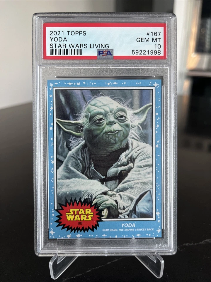 Yoda 2021 Topps Star Wars Living Set #167 - PSA 10 GEM MINT - Image 1 of 2
